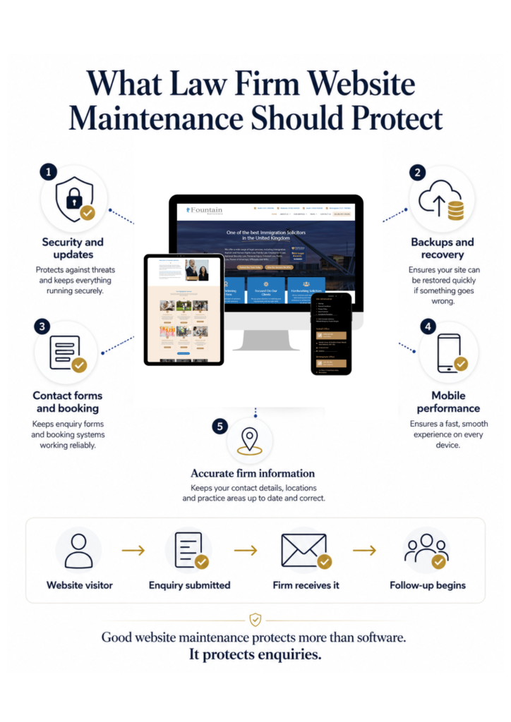 Law Firm Website Maintenance Services: What Should They Actually Protect? 1 website maintenance