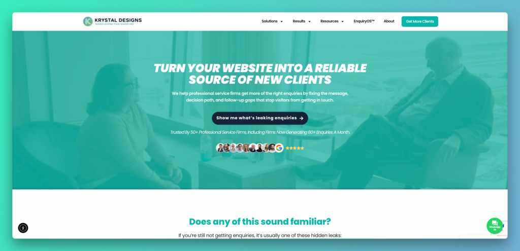 Krystal Designs - One of the Top Five Web Design Companies in Derby